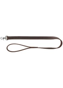 Trixie Rustic Fettleder-Leine, M&ndash;L, 1m/20mm, dunkelbraun