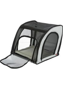 Trixie Autositz, grau/schwarz, 44x37x40cm