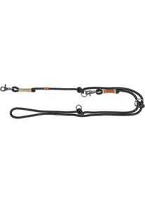 Trixie BE NORDIC V-Leine, S&ndash;M, 2m/&oslash;8mm, schwarz/sand
