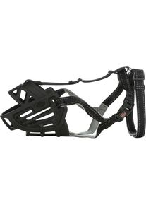 Trixie Muzzle Flex Maulkorb, Gummi, L&ndash;XL, schwarz