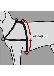 Trixie Lead"n"Walk Soft Trainingsgeschirr, 65–105cm/25mm, schwarz, L–XL