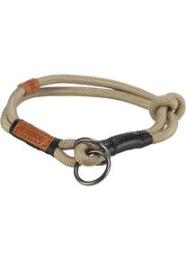 Trixie BE NORDIC Zug-Stopp-Halsband, L, 50cm/&oslash;13mm, sand/schwarz