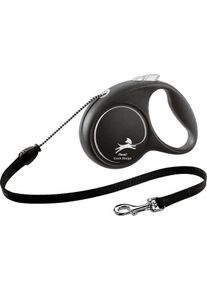 Flexi Black Design Seil Rollleine, M, 5m, schwarz