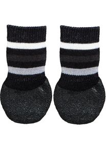 Trixie Anti-Rutsch Hundesocken mit Rundum-Gummierung, 2 Stück, schwarz, L–XL