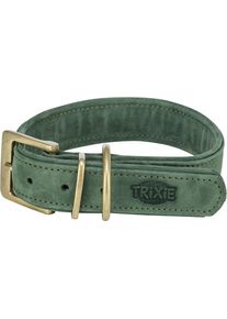 Trixie Pure Halsband, Leder, M, 36&ndash;43cm/30mm, salbei