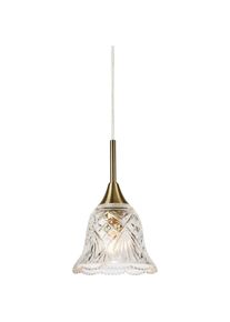 Markslöjd Markslöjd, Pendelleuchte, LUNA Pendant 1L Clear/Antique Brass