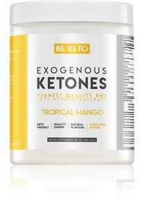 BeKeto Exogene Ketone, 150 g Dose, Tropical Mango