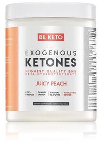 BeKeto Exogene Ketone, 150 g Dose, Juicy Peach