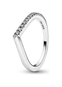 Pandora, Ring, Ring Halb Funkelnd, (54, 925 Silber)