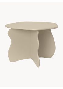 Ferm Living Kids Mesa infantil de madera en forma orgánica Slope Beige Madera An 71 x F 70 cm