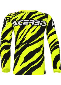 Acerbis Linear Lombok, maglia , colore: Nero/Giallo Fluo , dimensione: XL