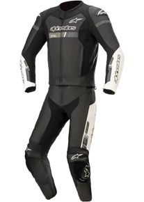 Alpinestars GP Force Chaser, leather suit 2pcs. , color: Black/White , size: 52