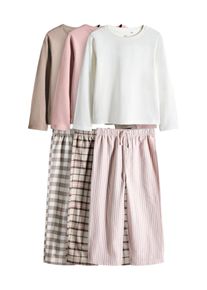 The Set, Piger, Nattøj, Lysebrun / Pink / Hvid, Størrelse 3 yrs