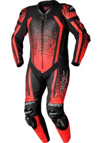 RST Pro Evo Airbag S24, leather suit 1pcs. perforated , color: Neon-Red/Black , size: XS