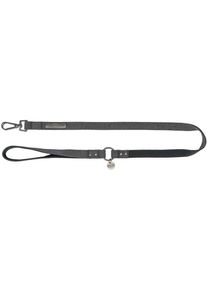 Trixie CityStyle Leine, Baumwolle, schwarz, M&ndash;L, 1m/20mm