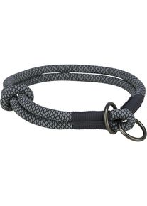 Trixie Soft Rope Zug-Stopp-Halsband, schwarz/grau, XS, 30cm/ø6mm