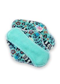Petit Lulu Slipeinlagen & Stoffbinden CLASSIC - 3 Stk. - L (Nachtbinde) Faddy Pandas