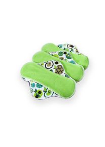 Petit Lulu Slipeinlagen & Stoffbinden CLASSIC - 3 Stk. - Apples (green) Slipeinlage (S)