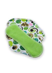 Petit Lulu Slipeinlagen & Stoffbinden CLASSIC - 3 Stk. - M (Normalbinde) Apples (green)