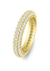 Brilio, Ring, Silver - Sparkling gold-plated ring with clear zircons RI093Y - Circuit: 50 mm, (50)