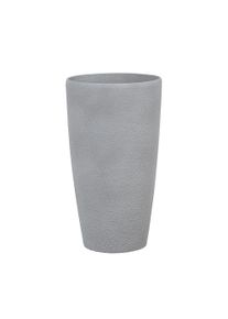 Beliani, Blumentopf, Blumenkübel 2er Set grau rund 31 x 31 x 58 cm ABDERA (31 cm)
