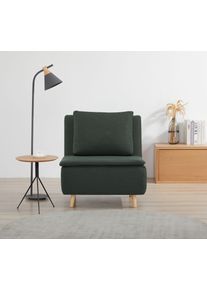 Otto Home Sessel »AINSLEY - OTTO. Verlässliche Qualität.« wandelbar zum Gästebett in grün, Größe B/H/T: 81 cm x 82 cm x 65 cm