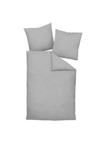 Janine Bettbezug »Bettwäsche Piano 1er Pack« in grau, Größe B/L: 135 cm x 200 cm