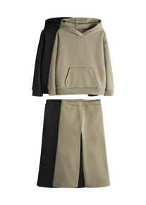 The Set, Drenge, Sæt, Khaki / Sort, Størrelse 3 yrs