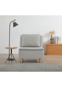 Otto Home Sessel »AINSLEY - OTTO. Verlässliche Qualität.« wandelbar zum Gästebett in grau, Größe B/H/T: 81 cm x 82 cm x 65 cm