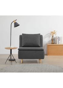 Otto Home Sessel »AINSLEY - OTTO. Verlässliche Qualität.« wandelbar zum Gästebett in grau, Größe B/H/T: 81 cm x 82 cm x 65 cm