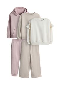 The Set, Piger, Sæt, Beige / Creme / Lyserød, Størrelse 5 yrs