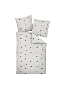 Janine Bettbezug »Bettwäsche Tango 1er Pack« in grau, Größe B/L: 135 cm x 200 cm