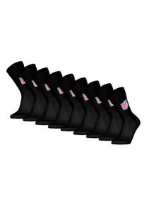 NFL Kurzsocken »Socken SHIELD 9Pack Crew Socks 9er Pack« in schwarz, Größe 39-42