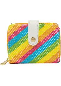 Loungefly, Damen, Portemonnaie, Disney by Porte-monnaie Sequin Rainbow Minnie, Mehrfarbig