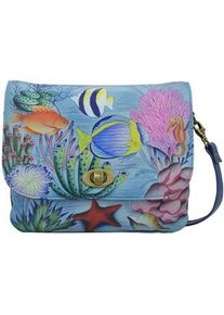 Anna, Damen, Handtasche, Borsa a Tracolla con Tre Scomparti e Flap