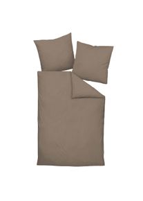 Janine Bettbezug »Bettwäsche Piano 1er Pack« in grau, Größe B/L: 135 cm x 200 cm