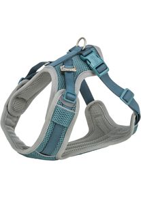 Trixie Premium FlexMesh Geschirr, wide fit, petrol, L, 63-92cm/25mm