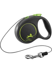 Flexi Black Design Seil Rollleine, M, 5m, grün