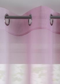 bonprix F&uuml;gg&ouml;ny v&eacute;kony voile anyagb&oacute;l, extra hossz&uacute; m&eacute;retekben is (2 db-os csomag), lila, mag./sz&eacute;l.: 145/144 cm