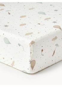 Cam Cam Copenhagen Sábana bajera de algodón ecológico Dreamland Blanco, Colorido Algodón, Algodón orgánico An 70 x L 140 cm, Al 15 cm