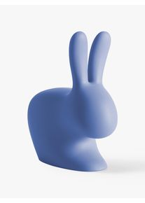 Qeeboo Silla infantil Rabbit Azul Plástico An 46 x F 27 cm