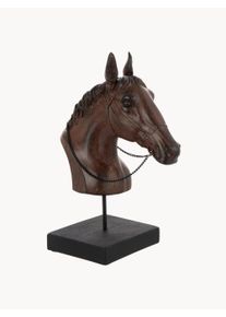 jolipa Objeto decorativo Horse Head on Stand Castanho L 42 x Alt 30 cm