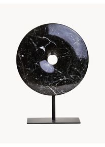 Premier Housewares Objeto decorativo em m&aacute;rmore Salmo Preto L 23 x Alt 24 cm