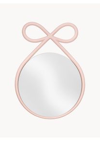 Qeeboo Rund väggspegel Ribbon Ros Plast B 55 x H 83 cm