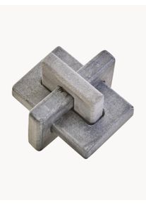 Premier Housewares Escultura em m&aacute;rmore Knot Nason Grey Cinzento L 18 x Alt 13 cm