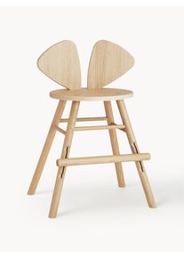 NOFRED Silla infantil de madera de roble Mouse Beige Madera An 52 x F 41 cm