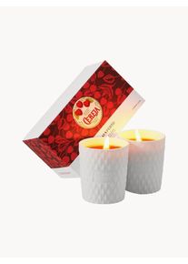 Claus Porto Velas perfumadas Cereja (cereza), set de 2 Ø 9 x Al 22 cm