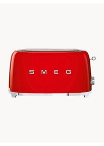 Smeg Tostadora larga 50's Style Rojo Acero inoxidable An 41 x F 21 cm