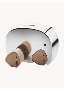 Georg Jensen Sparbössa Moneyphant med ekdekoration Silver Metall B 17 x H 13 cm