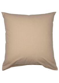 Janine , Kissenbezug &raquo;PIANO 0125 31 80x80&laquo; mit Rei&szlig;verschluss , taupe , Obermaterial: 100% Baumwolle , B/L: 80 cm x 80 cm